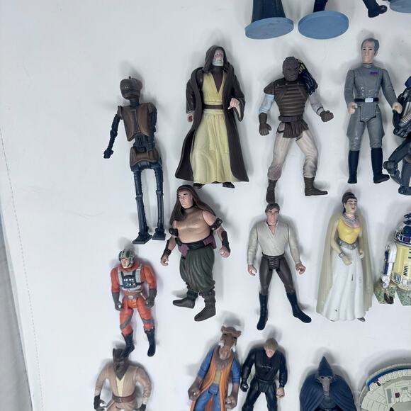 Vintage Star Wars Figurines Lot 90s Kenner Hasbro Collectible Toys Action Figure - Picture 15 of 16